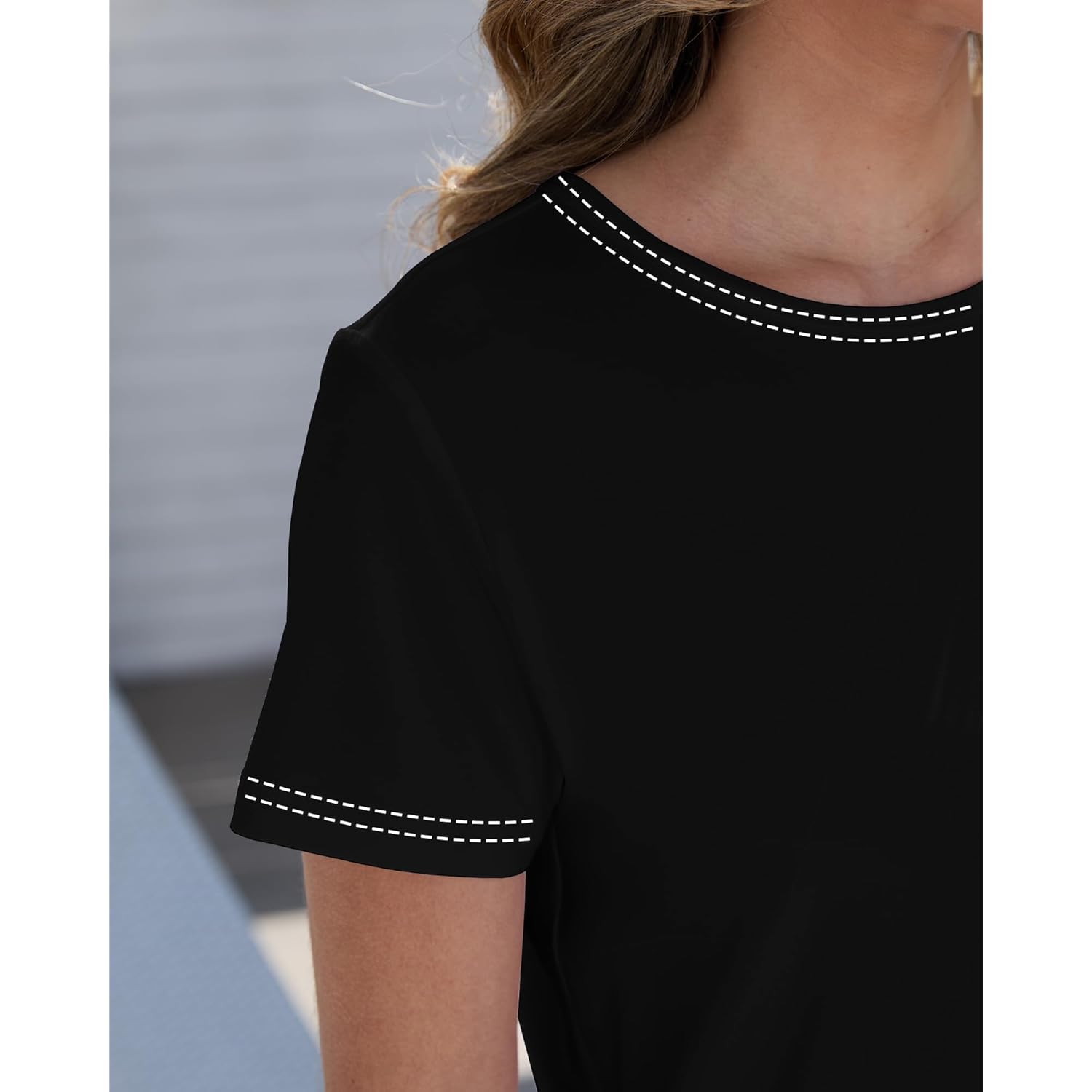 T Shirts for Women - Short Sleeve Spring Summer Tops Soft Basic Tees Beach Vacation Clothes for Casual 2026
