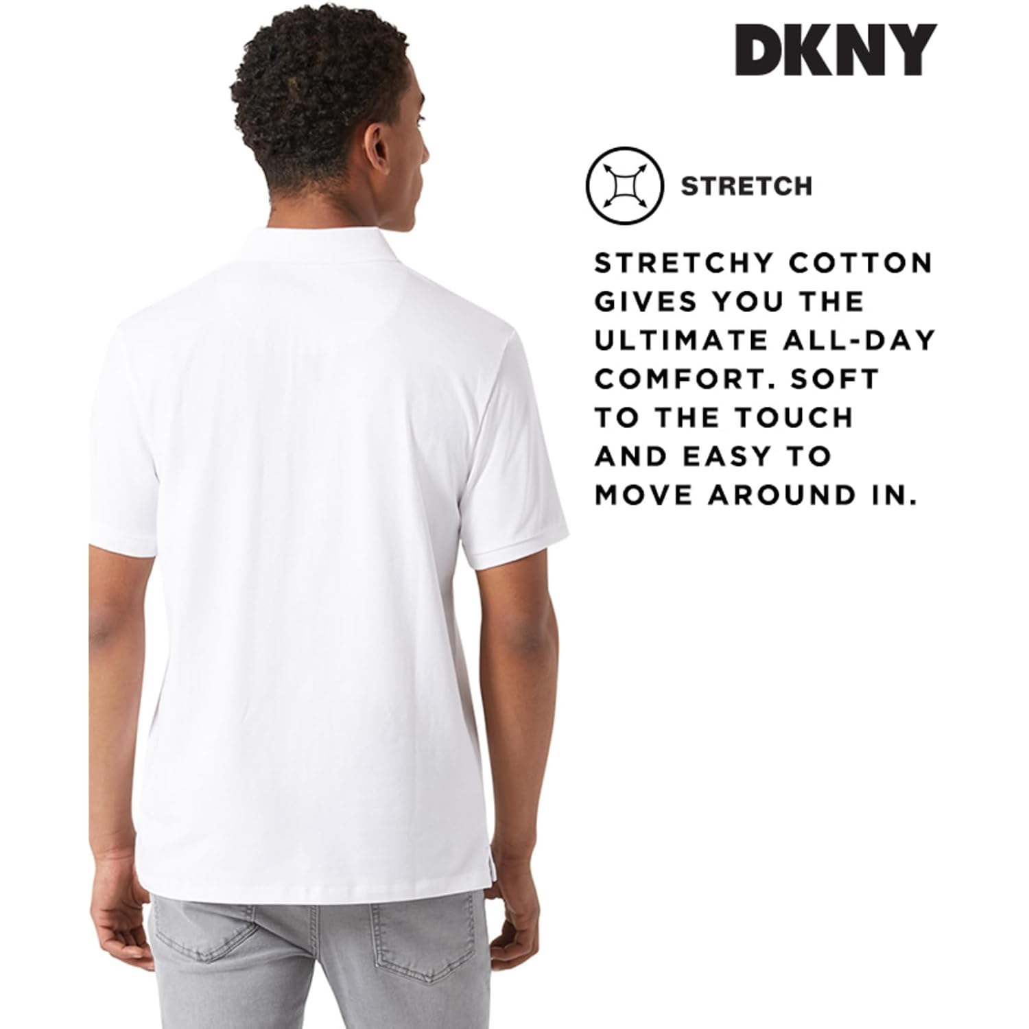 Dkny Soft Cotton Polo Shirts For Men - Modern Fit, Quick Dry, Casual Mens Polo Shirts Short Sleeve