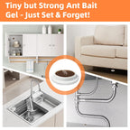 48 Pack Ant Bait Gel Stations For Common Household Ants, Indoor & Outdoor Ant Traps, Effective Carpenter Ant Killer For Home, Kitchen, Garden, Ready-To-Use & No Mess Ant Gel Bait Kills The Colony