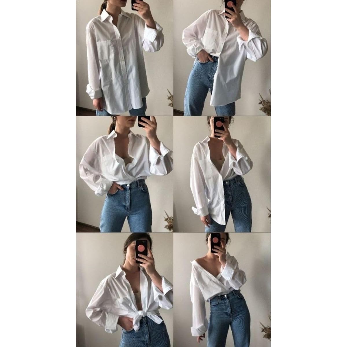 Womens Button Down Shirt Long Sleeve Blouse Business Work Tops Dressy Casual Floral Printed Outfits with Pocket