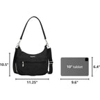 Baggallini Modern Pocket Half Moon 11"X10.5" Shoulder Women W/Replaceable Straps Converts To Crossbody Bag