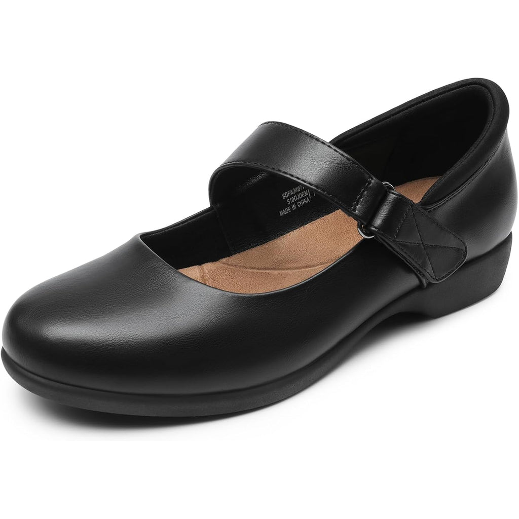 Dream Pairs Womens Ballet Mary Jane Flats, Comfortable Business Office Dress Shoes For Women Dressy And Work With Ankle Strap