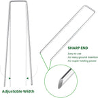 6 Inches Heavy Duty Galvanized Steel Garden Stakes Staples Securing Pegs For Securing Weed Fabric Landscape Fabric Netting Ground Sheets And Fleece, Christmas Decoration, Accessories (10, Silver)