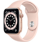 Apple Watch Series 6 (Gps, 44Mm) - Gold Aluminum Case With Pink Sand Sport Band (Renewed)
