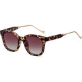 SOJOS Classic Square Polarized Sunglasses Womens Mens Retro Trendy UV400 Sunnies SJ2050 Leopard/Purple
