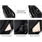 Artwell Fashion Crossbody Bag For Women Shoulder Bag Soft Pu Leather Handbags Purses Multi Pocket Hobo Tote Bag