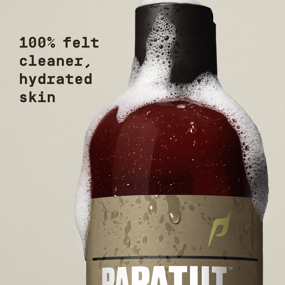 Papatui By Dwayne Johnson Refreshing Exfoliating Body Wash For Men | Hydrating & Made With Coconut Oil | Cedar Sport | 18 Oz