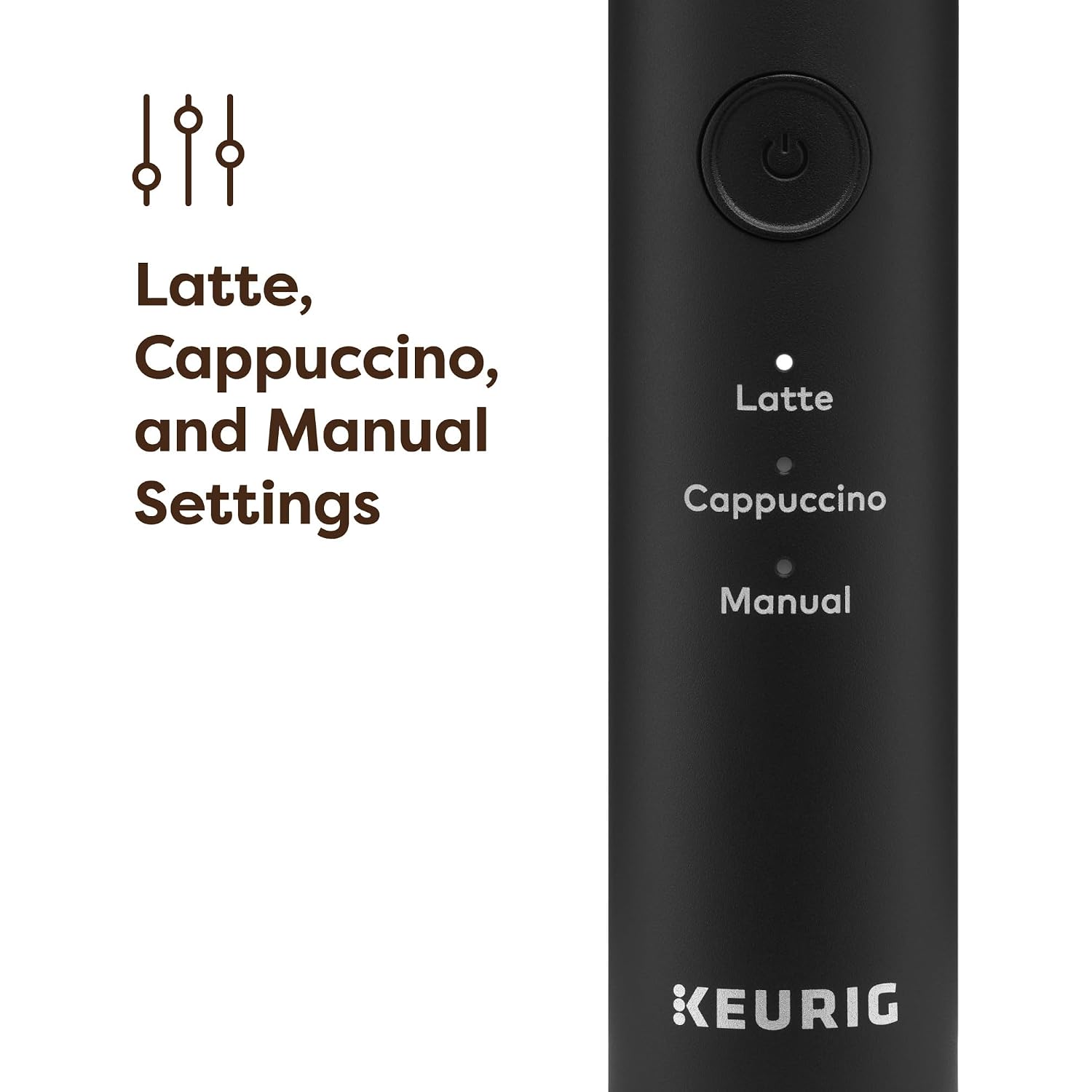 Keurig Simplecafe Frother, Rechargeable Handheld Milk Frother For Lattes, Cappuccinos & Iced Coffee, Usb Cord Included, Microwave-Safe Frothing Cup, Hot & Cold Foam Maker