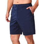 Allzero Men'S Casual Shorts 9" Classic-Fit Golf Shorts For Men Cotton Elastic Waist Multi Pockets