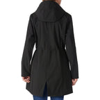 Outdoor Ventures Women'S Lightweight Waterproof Fleece Lined Hooded Softshell Rain Jacket, Warm Windbreaker Long Coat