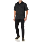 Amazon Essentials Men'S Relaxed-Fit Stain And Wrinkle-Resistant Short-Sleeve Work Shirts