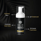 Skin Elements Men'S Intimate Wash Jumbo Pack | With Refill | For 180 Days | 14.2 Fl. Oz | Ph Balanced Hygiene Foaming Wash | Controls Bad Odor | Tea Tree Oil | Super Saver Pack |