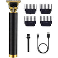 Hair Trimmer For Men, Electric Hair Clippers Cordless Beard Trimmer Shaver Electric T Blade Hair Trimmer, Zero Gapped Hair Clippers Cutting Grooming Kit With Guide Combs Ear Spoon Tool Set, Black.