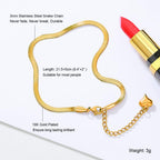 Gold Anklets for Women Waterproof,18K Gold Plated Anklet for Women Snake Chain Link Dainty Ankle Bracelets Summer Beach Jewelry