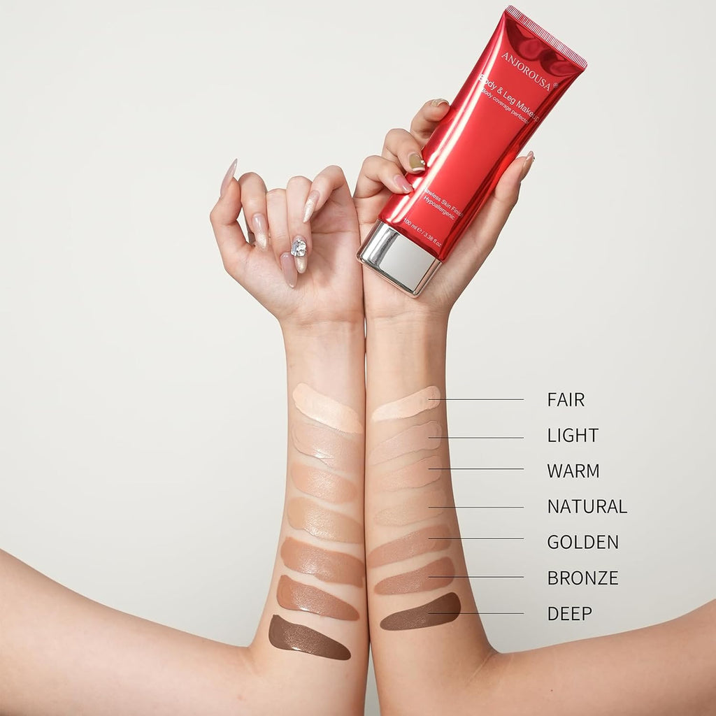 Tattoo Cover Up Makeup Waterproof,No Transfer Body Coverage Perfector,Full Coverage Body Foundation & Tattoo Concealer(Light)