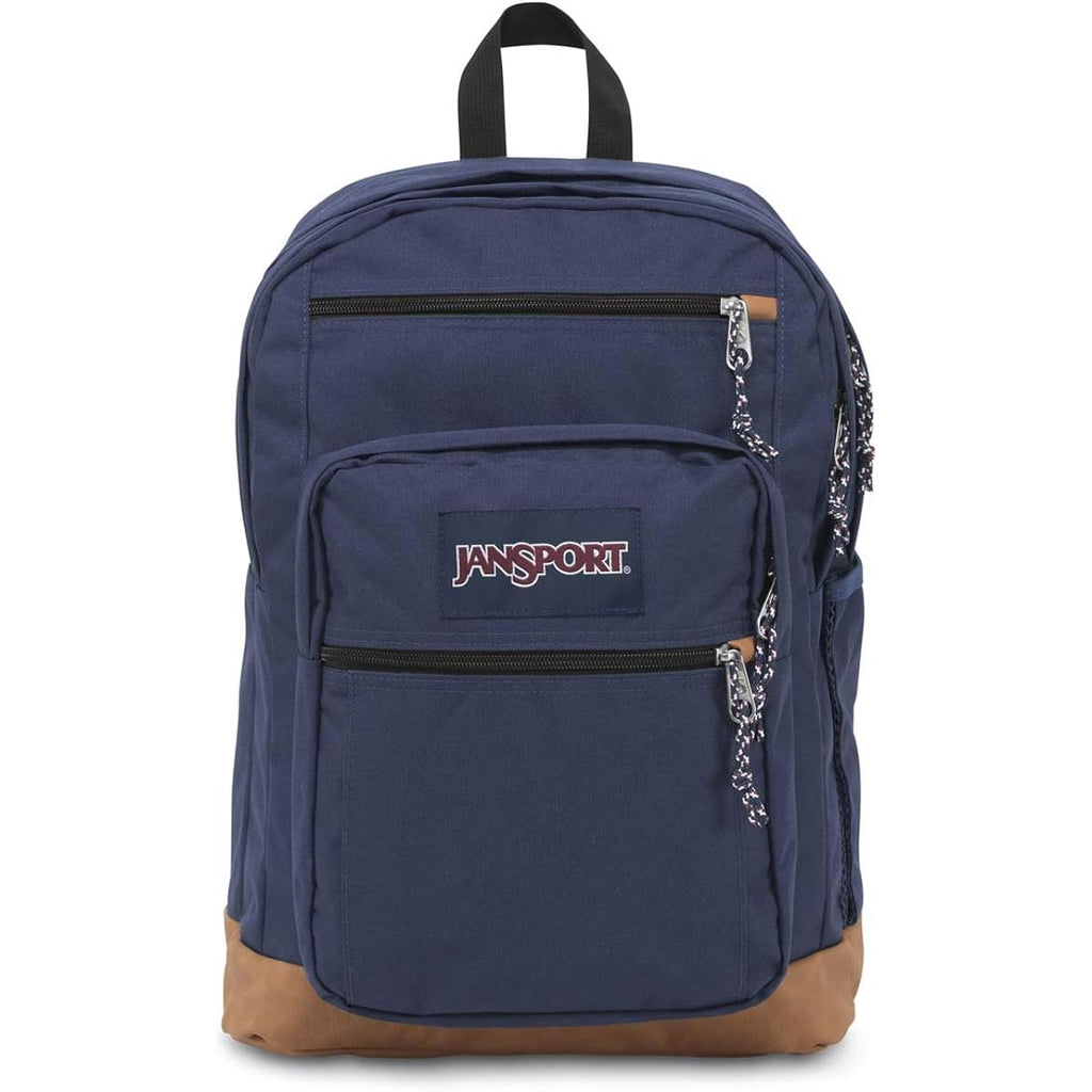 Jansport Cool Backpack, With 15-Inch Laptop Sleeve - Large Computer Bag Rucksack With 2 Compartments, Ergonomic Straps, Navy | 15-Inch Laptop Sleeve