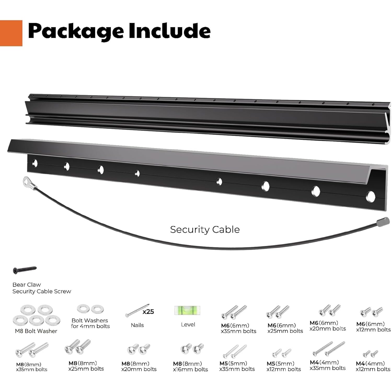 Aentgiu Studless Tv Wall Mount, Heavy Duty Drywall Tv Bracket Hanger For 26-55 Inch Flat Screen Tvs, No Stud, No Drill, No Anchors, Easy Install With All Hardware Included