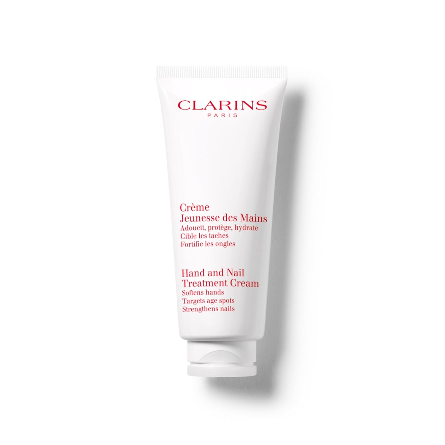 Clarins Hand and Nail Treatment Cream | Award-Winning | Softens, Nourishes and Shields Skin | Strengthens Nails and Conditions Cuticles | Natural Plant Extracts, Including Shea Butter