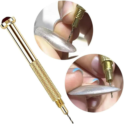 1 Box Nail Piercing Dangle Nails Rings Mix Color Open Single Loops Jewelry DIY Nail Art Decor Dangle Nail Art Charms Glitter 3D Nails Rhinestones Acrylic Decoration Metal Alloy Designs (B)