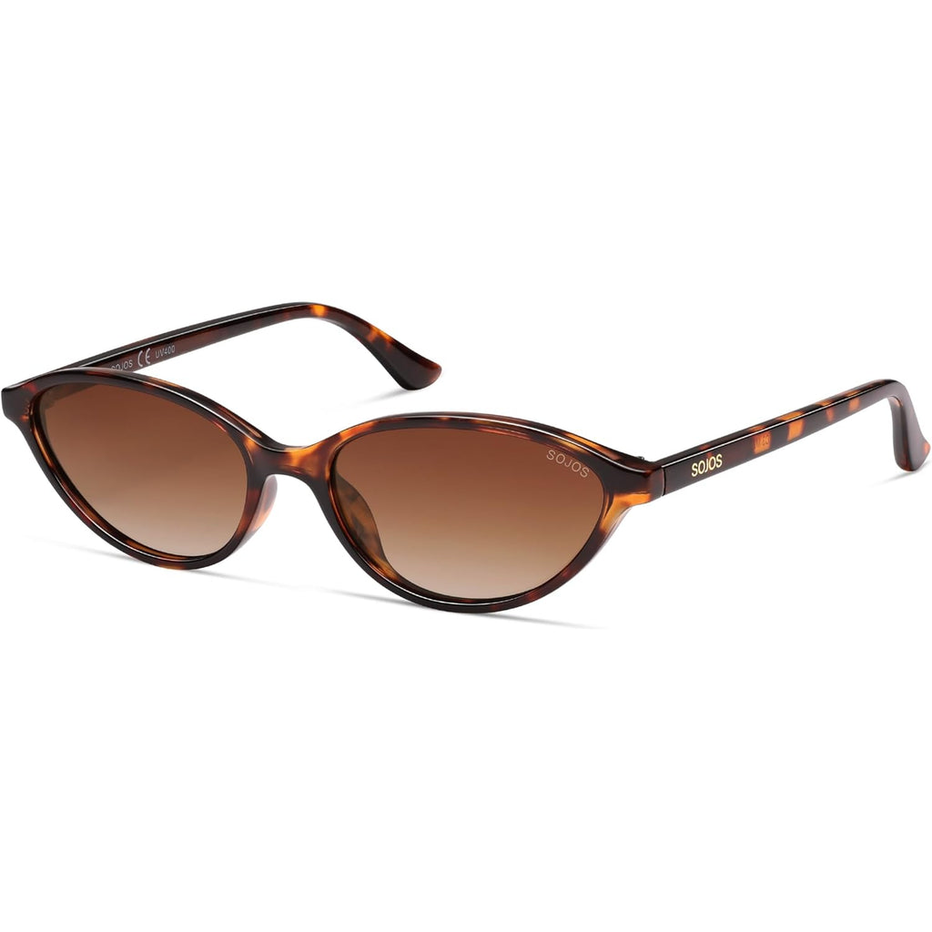 SOJOS Trendy Polarized Oval Sunglasses for Women Retro Chic 90s Shades Lightweight Sunnies SJ2656