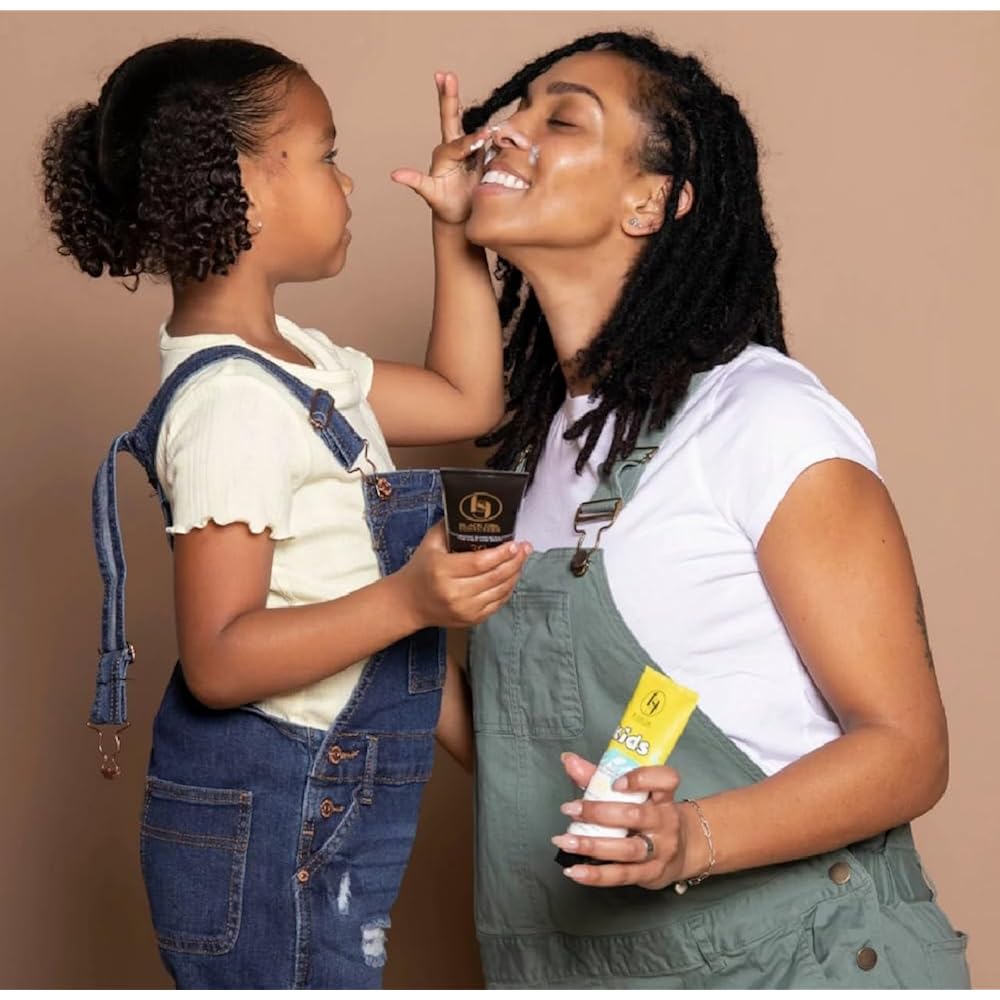 Black Girl Sunscreen Kids Spf 50 Lotion For Face & Body- Sun Protection For Skin, Kids Sunscreen, Water Resistant For 80 Minutes, Ideal For Beach & Travel, No White Cast For Melanin Rich Skin- 6 Fl Oz