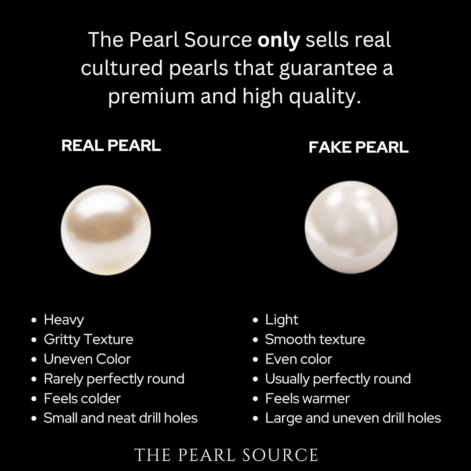 The Pearl Source 14K Gold 4-9mm AAA Quality Graduated Round White Freshwater Cultured Pearl Necklace for Women