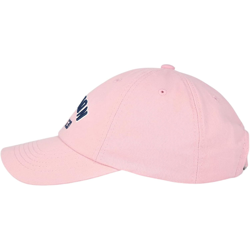 Boston EST 1630 Dad Hat, Cotton Baseball Cap, Adjustable Metal Buckle, Unisex Pink