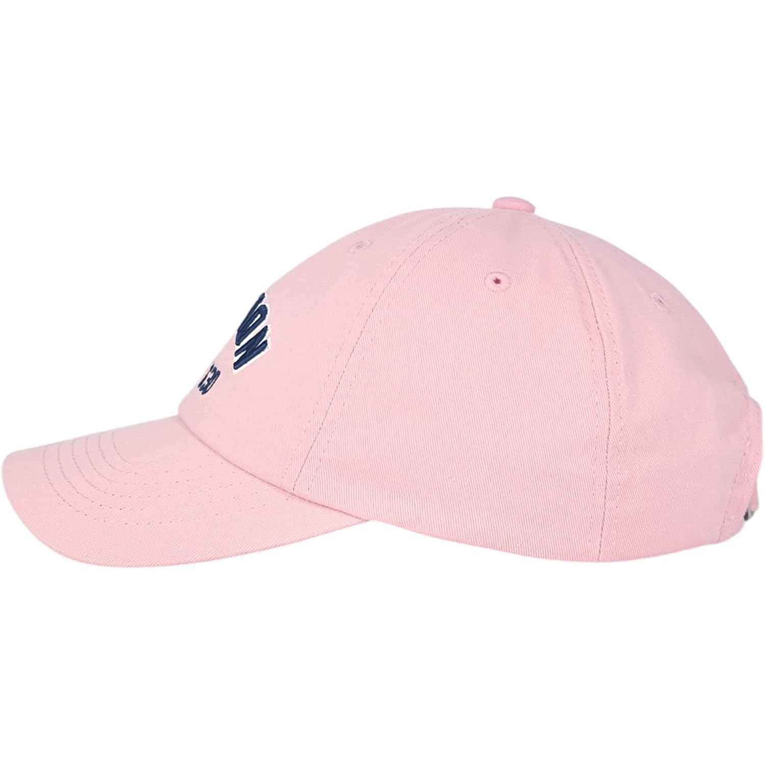Boston EST 1630 Dad Hat, Cotton Baseball Cap, Adjustable Metal Buckle, Unisex Pink