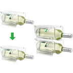 Set Of 4 Refrigerator Wine Rack, Cabinet Water Bottles Storage Organizer, Stackable Wine Rack For Kitchen Countertop Save Space, 1-Bottle 4 Packs
