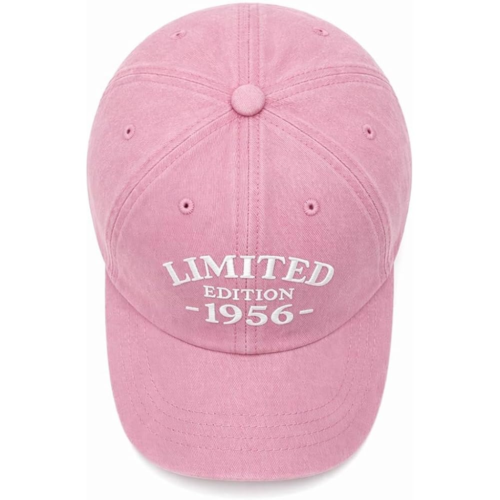 70Th Birthday Gifts For Men Women, 70 Years Old Birthday Decorations, 1956 Vintage Cotton Embroidered Adjustable Baseball Cap