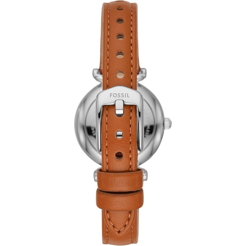 Fossil Women'S Watch And Bracelet Set, Carlie Three-Hand Stainless Steel Watch For Women And Bracelet Set
