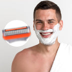 24Pcs Premium Razor Blades for Men compatible gillette fusion 5 blades refills -5-Layer Stainless Steel Refills Compatible with Fusion 5 Style Razors,Smooth Shaving Replacement Cartridges Value Pac