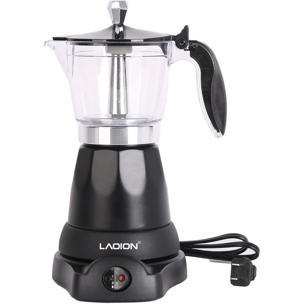 Cuban Coffee Maker, 6 Or 3Cup Electric Espresso Coffee Maker, Portable Cafeteras Electricas Modernas, Electric Moka Pot With Detachable Base & Overheat Protection, Coffee Gift For Home Travel