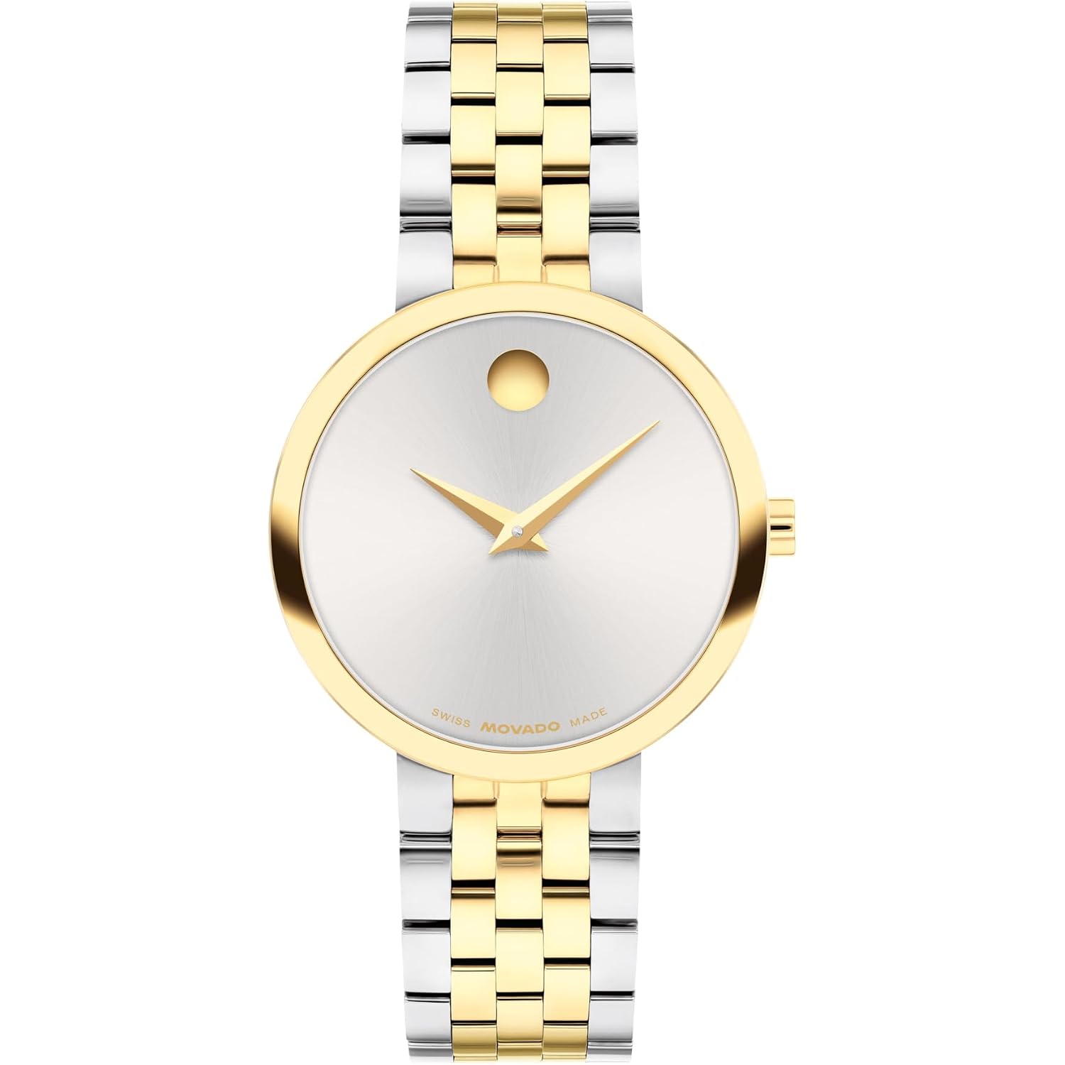 Movado Museum Classic Women'S Watch - Swiss Quartz Movement, Stainless Steel Link Bracelet - 3 Atm Water Resistance - Classic, Luxury Fashion Timepiece For Her - 29.5Mm
