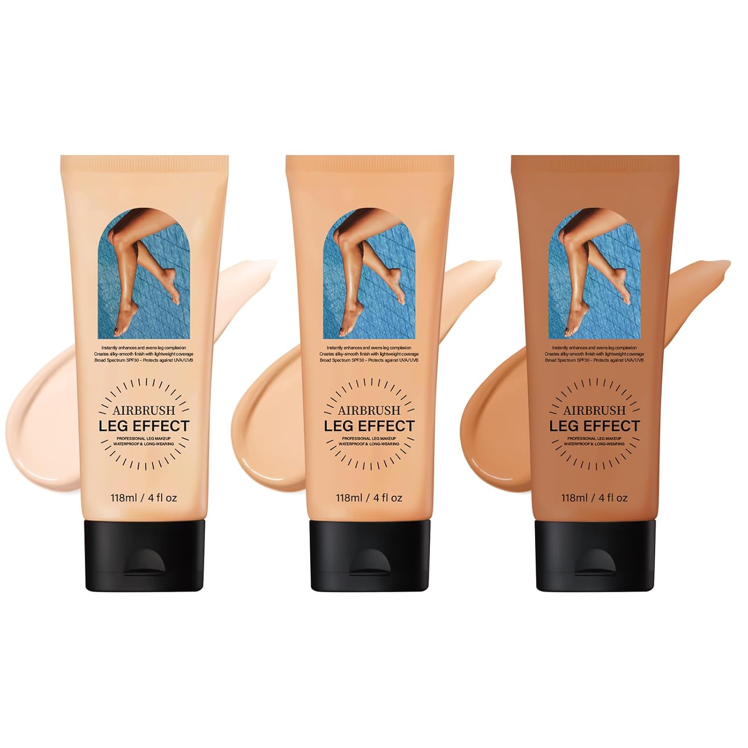 Leg Makeup Waterproof No Transfer,Flawless Looking Leg and Body Scar Cover up Makeup,Waterproof Long Last Easy Application for All Skin Tones.(2# Medium Golw)