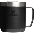 Stanley Everyday Camp Mug 12Oz | Drink Through Lid | Cup For Coffee, Tea And Drinks | Insulated Stainless Steel Coffee Mug | Bpa-Free | Black 2.0