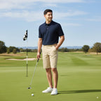 French Toast Men'S Moisture Wicking Flat Front Stretch Microfiber Performance Short