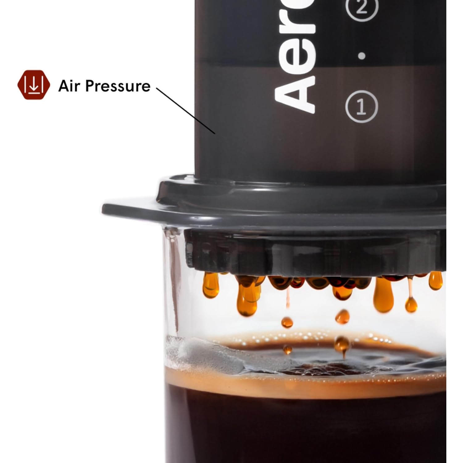 AeroPress Original Coffee Press - All-in-One French Press, Pour-Over & Espresso Style Manual Brewer, 2 Min Brew for Less Bitterness, More Flavor, Small Portable Coffee Maker, Travel & Camping