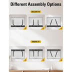 Mounting Dream Soundbar Mount Bracket for Mounting Above or Under TV Fits Most of Sound Bars Up to 15 Lbs, with Detachable Long Extension Plates MD5420