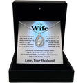 TRYNDI To My Wife Necklace from Husband - Soulmate, Girlfriend, Fiance Gift for Anniversary, Birthday, Christmas, Valentine's Day, Mother's Day - Romantic Wife Christmas Gift ideas