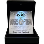 TRYNDI To My Wife Necklace from Husband - Soulmate, Girlfriend, Fiance Gift for Anniversary, Birthday, Christmas, Valentine's Day, Mother's Day - Romantic Wife Christmas Gift ideas