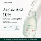 Aromatica Azelaic Acid 10% Serum, Blemish & Redness Soothing Facial Serum, Pdrn Serum, Tea Tree Complex, For Sensitive & Blemish-Prone Skin, Lightweight & Low Irritation, Korean Skincare, 1.01 Fl Oz