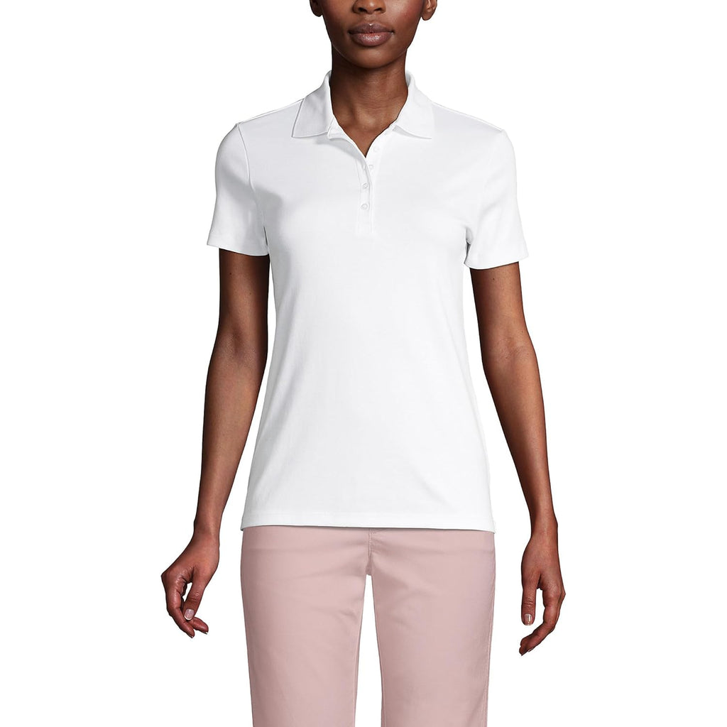 Lands' End Women's American-Grown Supima Cotton Polo Shirt