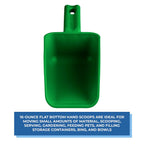 Vikan Remco 63002 Color-Coded Plastic Hand Scoop - Bpa-Free Food-Safe Kitchen Utensils, Restaurant And Food Service Supplies, 16 Oz, Green