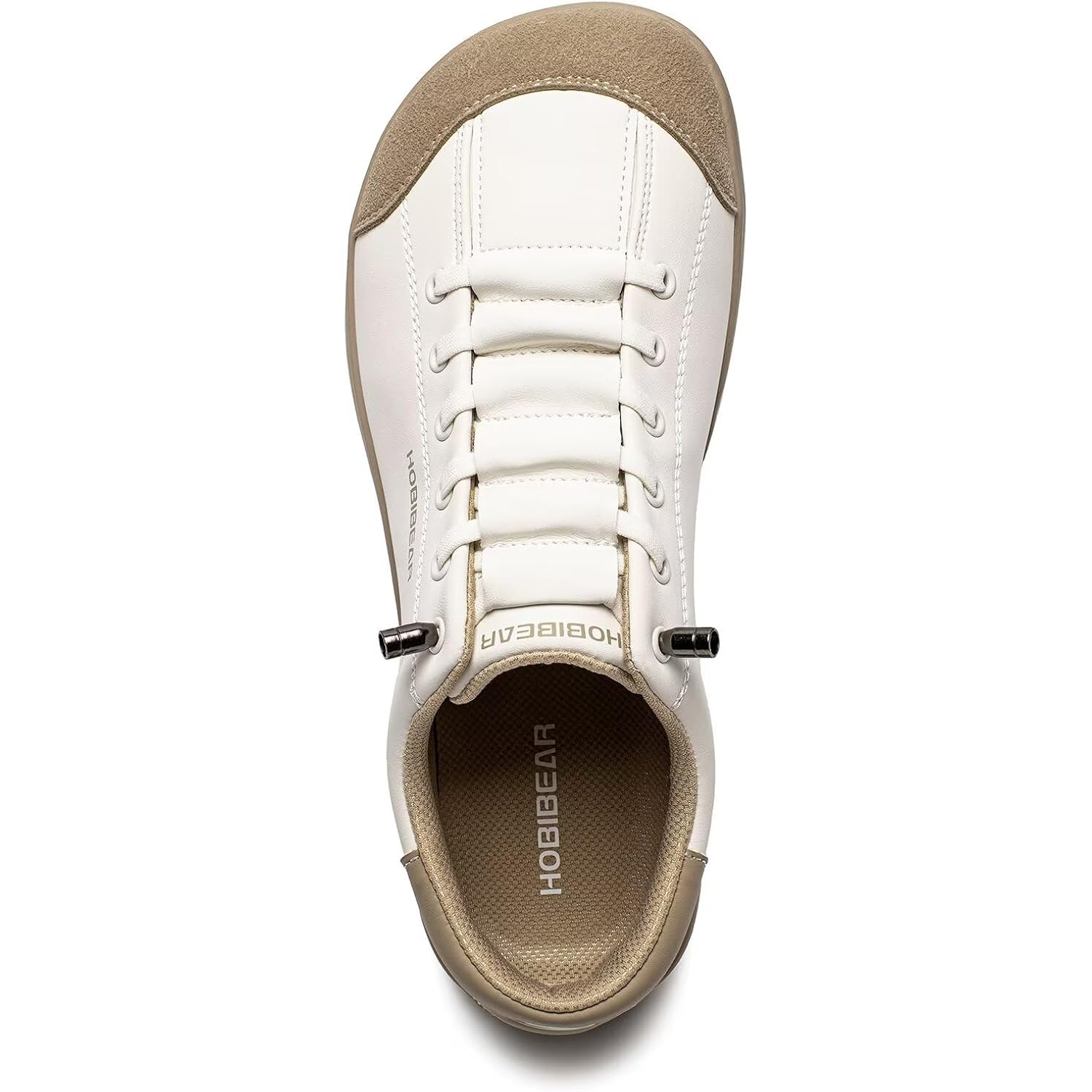 Hobibear Leather Barefoot Shoes Lightweight Wide Toe Box Zero Drop Slip-On Shoes For Women
