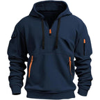 Tactical Hoodies For Men Quater Zip Up Pullover Sweatshirt Casual Workout Mens Hoodies With Pockets