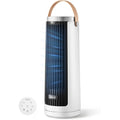 Levoit Tower Fan For Bedroom, 20Db Quiet Desk Fan, Portable Fan With 23Ft/S | 3 Angles 4 Speeds Mini Oscillating Fan, Dc Motor, Bladeless, Easy To Carry, Remoter, 12H Timer, For Home, Room, Office, White