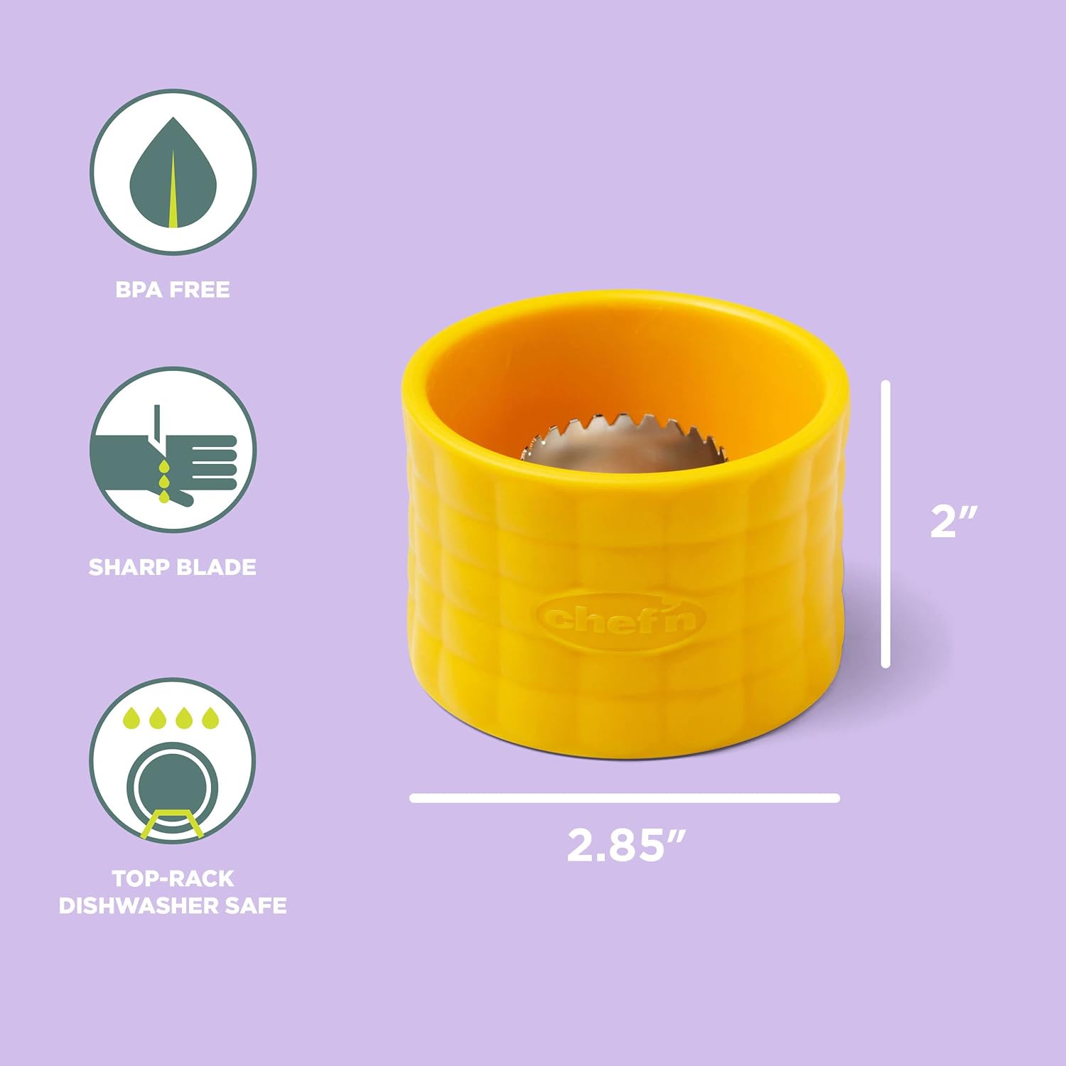 Chef'N 102-812-017 Cob Corn Stripper