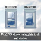 Portable Ac Window Vent Kit 5.9" Air Conditioner Window Seal Panel Hose Kit | No Coupler, For Vertical&Horizontal Sliding Window, Panel Adjustable Length: 16.9"-62.1", Strengthern Sealing, Keep Cool