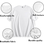 Custom T Shirts For Men Women Made In Usa Bulk Customized Shirt Text/Photo Front Back Print Personalized Cotton T-Shirts